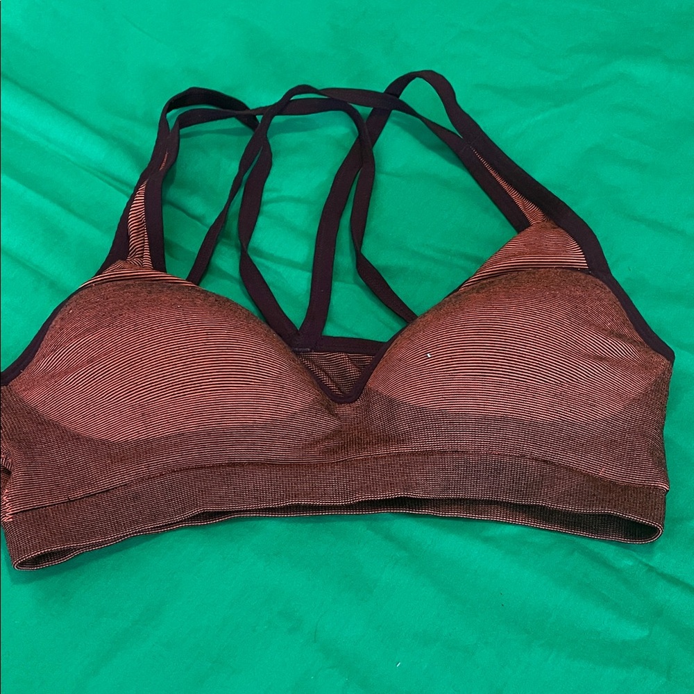 PINK Victoria's Secret Copper and Black Strappy Bralette